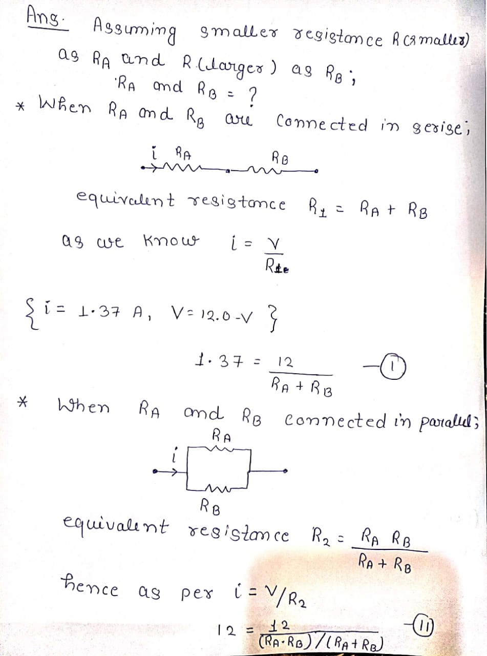 Physics homework question answer, step 1, image 1